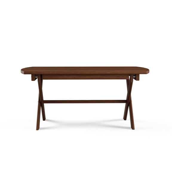 Keystone Amish Co. Folding Oval Red Cedar Coffee Table, Mushroom Stain