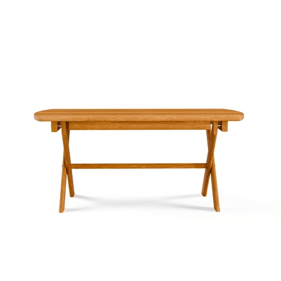 Keystone Amish Co. Folding Oval Red Cedar Coffee Table, Natural Stain
