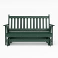 thumbnail image 1 of Keystone Amish Co. 4 Foot Franklin Poly Composite Porch Glider, Turf Green, 1 of 4