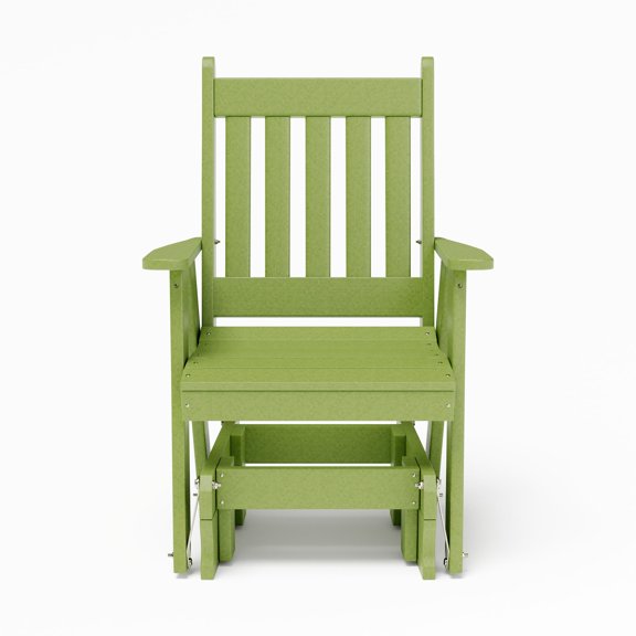 Keystone Amish Co. Franklin Recycled Plastic Glider Chair, Tropical Lime