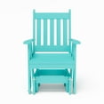 thumbnail image 1 of Keystone Amish Co. Franklin Recycled Plastic Glider Chair, Aruba, 1 of 4