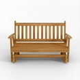 thumbnail image 1 of Keystone Amish Co. 4 Foot Franklin Red Cedar Porch Glider, Natural Stain, 1 of 4