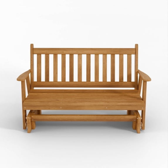 Keystone Amish Co. 4 Foot Franklin Red Cedar Porch Glider, Natural Stain