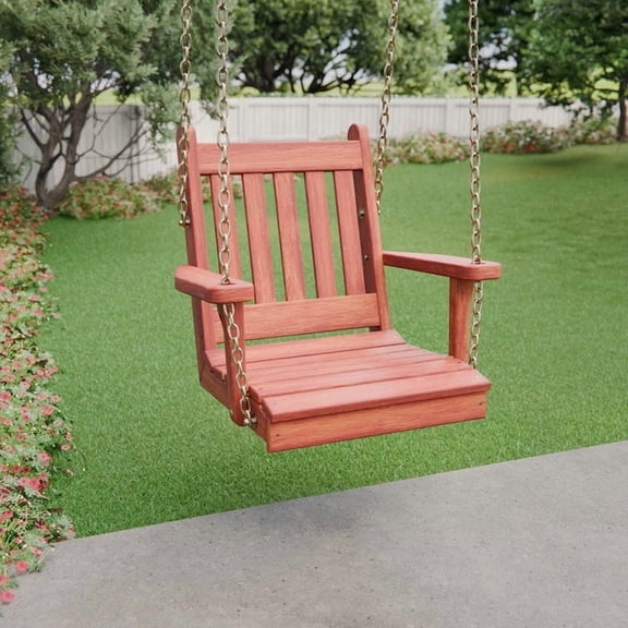 Keystone Amish Co. Franklin Red Cedar Swing Chair, Unfinished