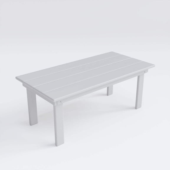 Keystone Amish Co. Herrington Composite Coffee Table, Rectangle, Bright White