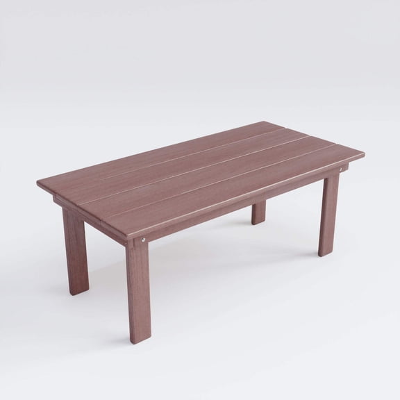 Keystone Amish Co. Herrington Composite Coffee Table, Rectangle, Tudor Brown