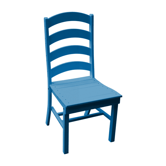 Keystone Amish Co. Ladderback Poly Composite Dining Chair, Blue