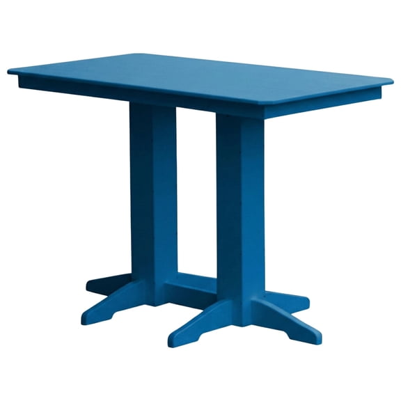 Keystone Amish Co. Poly Composite Bar Table, 5-Foot, Blue