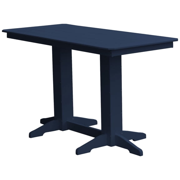 Keystone Amish Co. Poly Composite Bar Table, 6-Foot, Patriot Blue