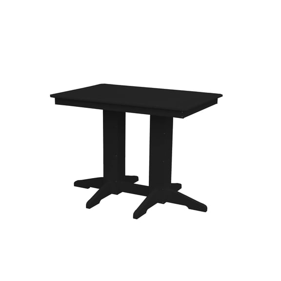 Keystone Amish Co. Poly Composite Counter Table, 4-Foot, Black