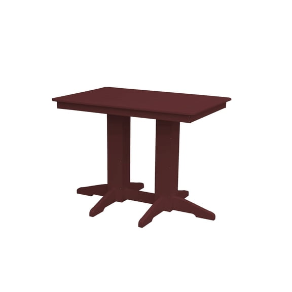 Keystone Amish Co. Poly Composite Counter Table, 4-Foot, Cherry Wood