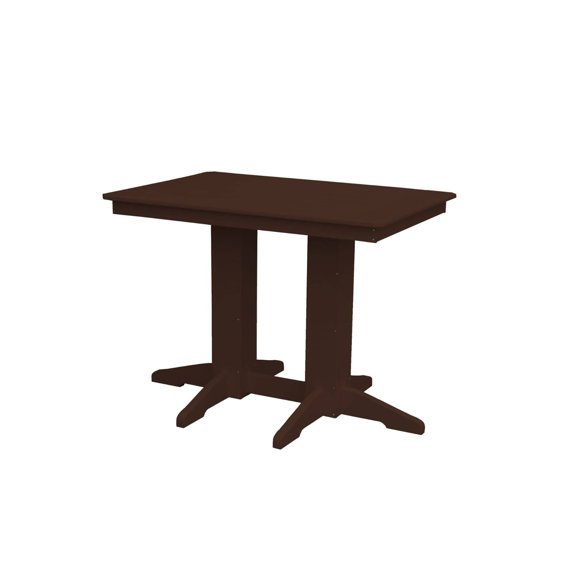 Keystone Amish Co. Poly Composite Counter Table, 4-Foot, Tudor Brown