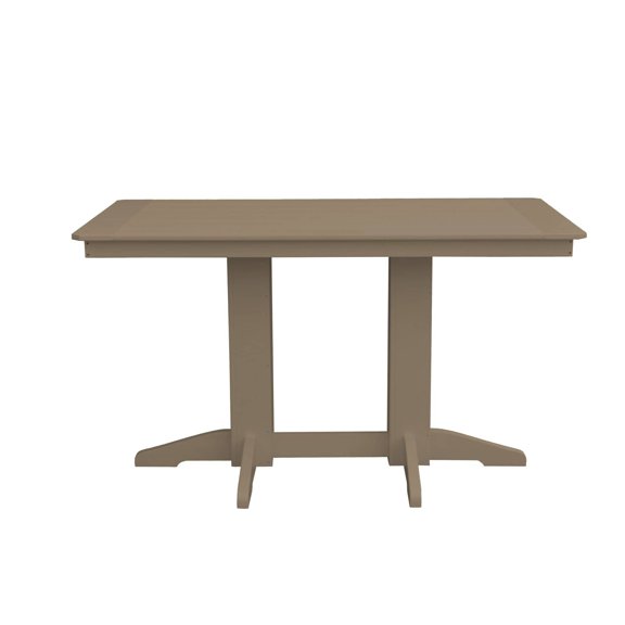 Keystone Amish Co. Poly Composite Counter Table, 5-Foot, Weathered Wood