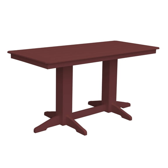 Keystone Amish Co. Poly Composite Counter Table, 6-Foot, Cherry Wood