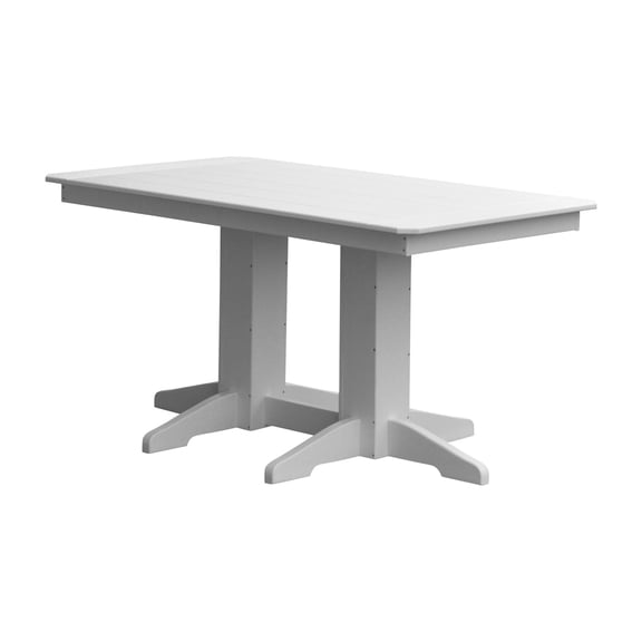 Keystone Amish Co. Poly Composite Dining Table, 5-Foot, Dark Grey