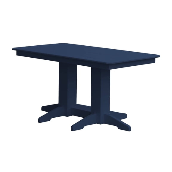 Keystone Amish Co. Poly Composite Dining Table, 5-Foot, Patriot Blue