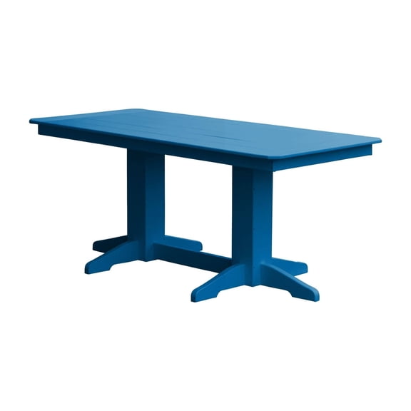 Keystone Amish Co. Poly Composite Dining Table, 6-Foot, Blue