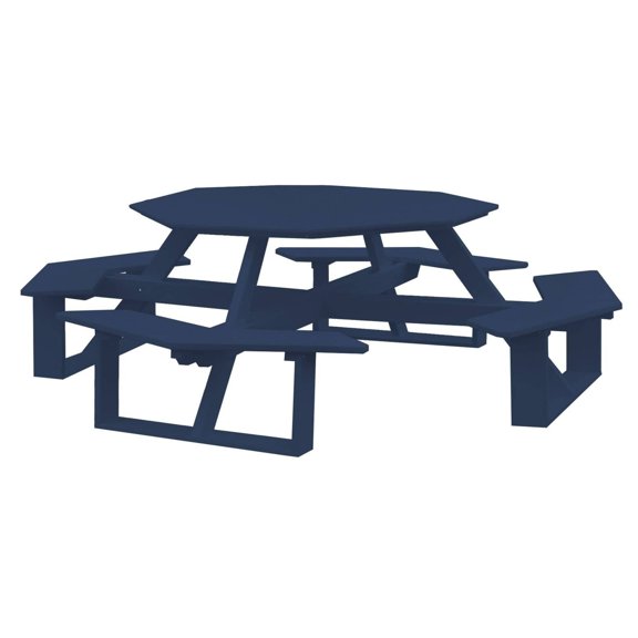 Keystone Amish Co. Poly Composite Octagon Walk-In Table, 54 in., Patriot Blue