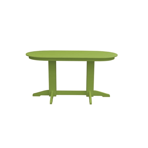 Keystone Amish Co. Poly Composite Oval Counter Table, 6-Foot, Tropical Lime