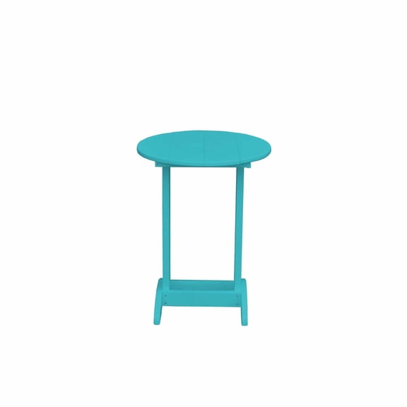 Keystone Amish Co. Poly Composite Round Balcony Side Table, Aruba