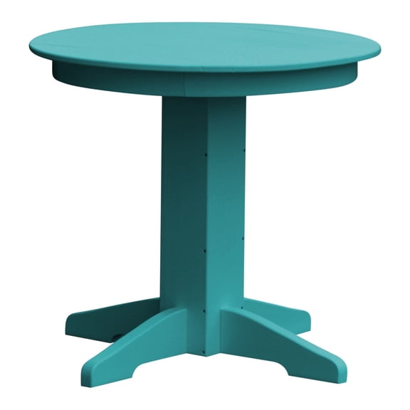 Keystone Amish Co. Poly Composite Round Dining Table, 33 in., Aruba