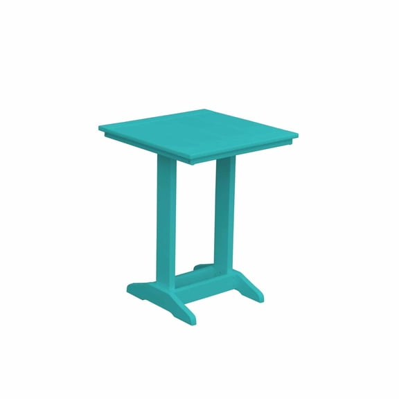Keystone Amish Co. Poly Composite Square Balcony Side Table, Aruba