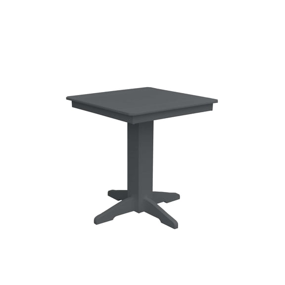 Keystone Amish Co. Poly Composite Square Counter Table, 33 in., Dark Grey