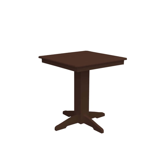 Keystone Amish Co. Poly Composite Square Counter Table, 33 in., Tudor Brown