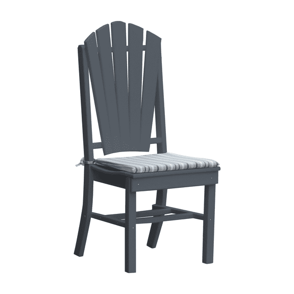 Keystone Amish Co. Sunburst Poly Composite Dining Chair, Dark Grey