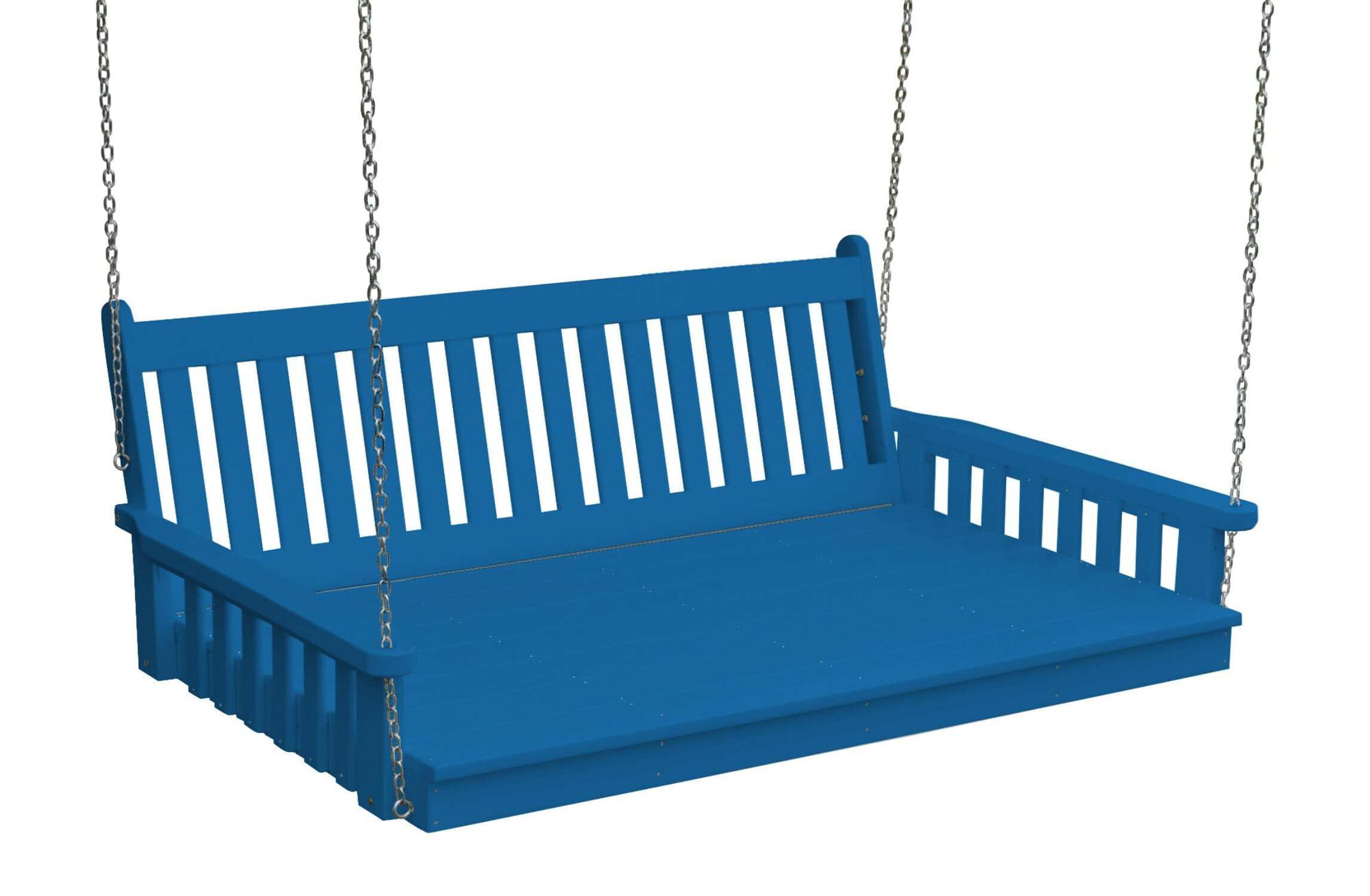 Keystone Amish Co. Twin Franklin Recycled Plastic Swing Bed with Ropes ...