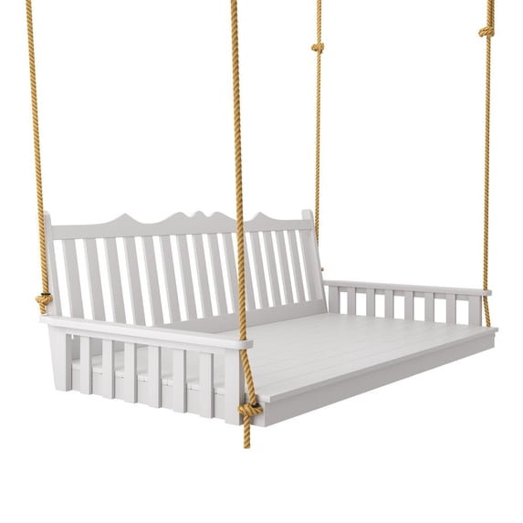Keystone Amish Co. Twin York Porch Swing Bed, White Paint