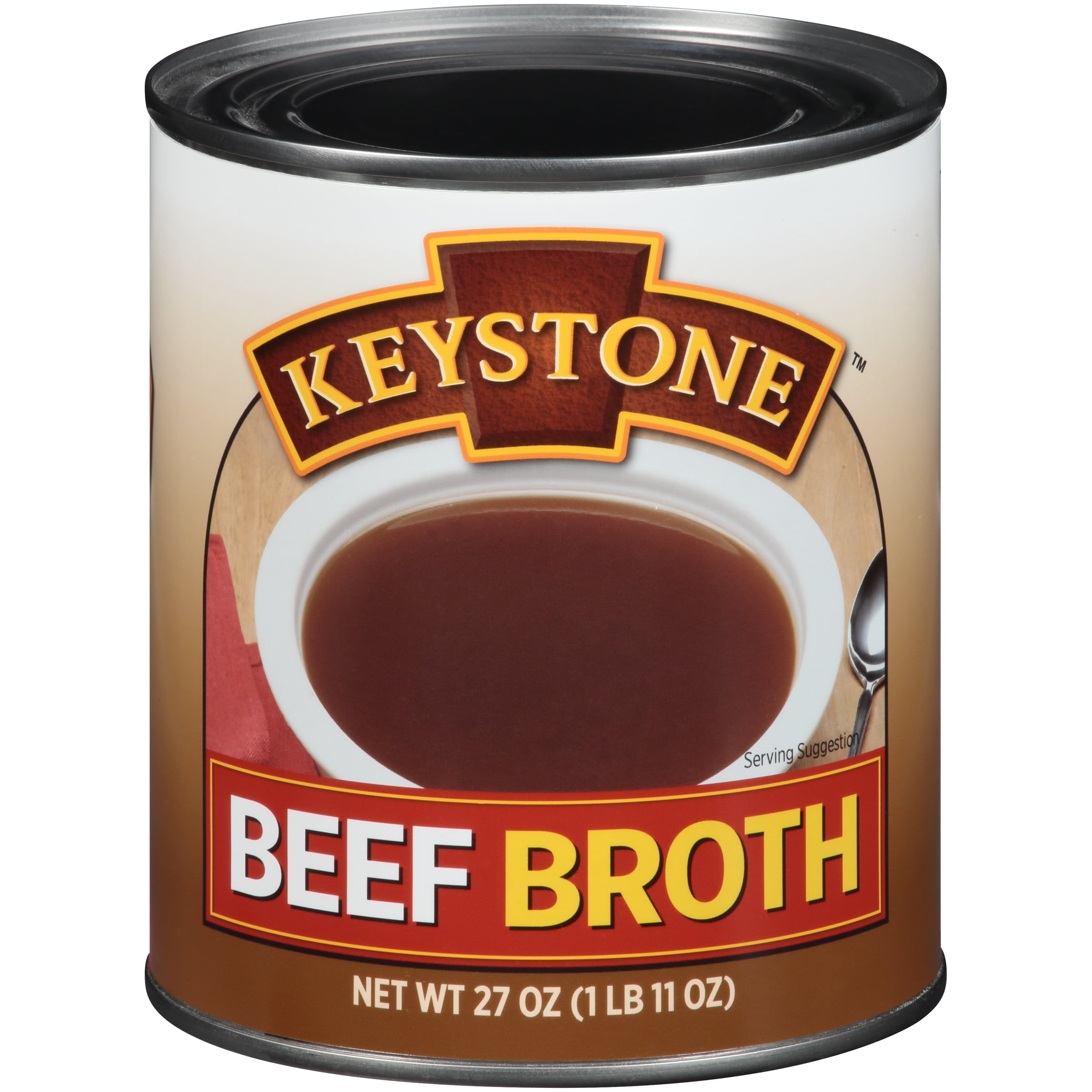 Keystone Beef Broth 27 oz. Can