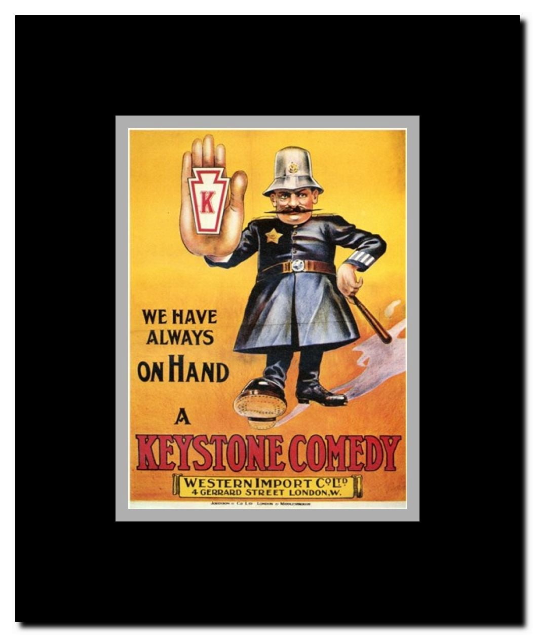 Keystone Comedy Framed Movie Poster