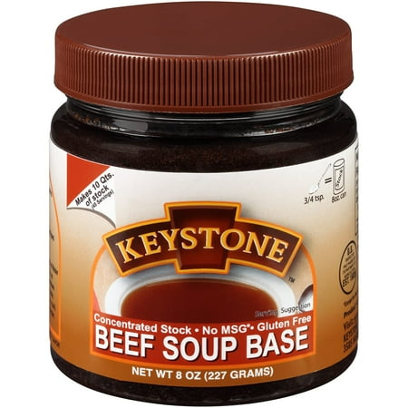 Keystone Concentrated Beef Soup Base Stock 8 oz. Jar