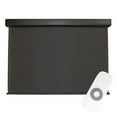 thumbnail image 1 of Keystone Fabrics Motorized PVC Outdoor Patio Sun Shade 4ft Wide (Dark Brown), 1 of 10