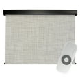 thumbnail image 1 of Keystone Fabrics Motorized PVC Outdoor Patio Sun Shade 4ft Wide (Gray/Beige), 1 of 10