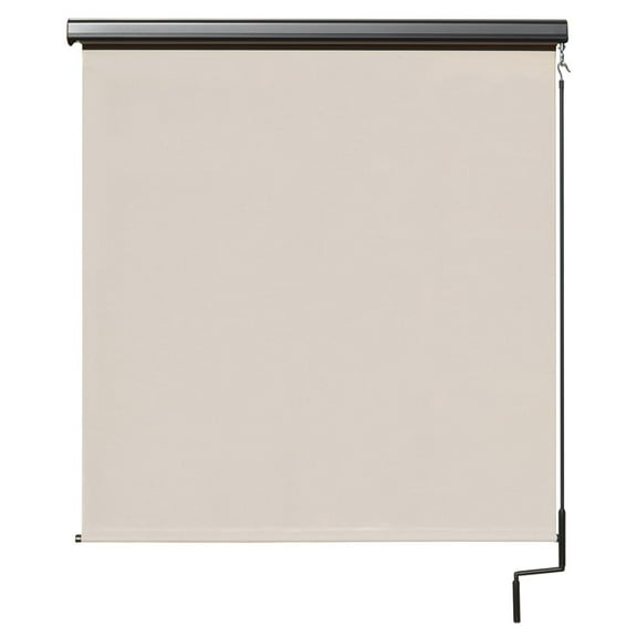 Keystone Fabrics Premium Outdoor Patio Sun Shade with Valance 4ft Wide (Cream)