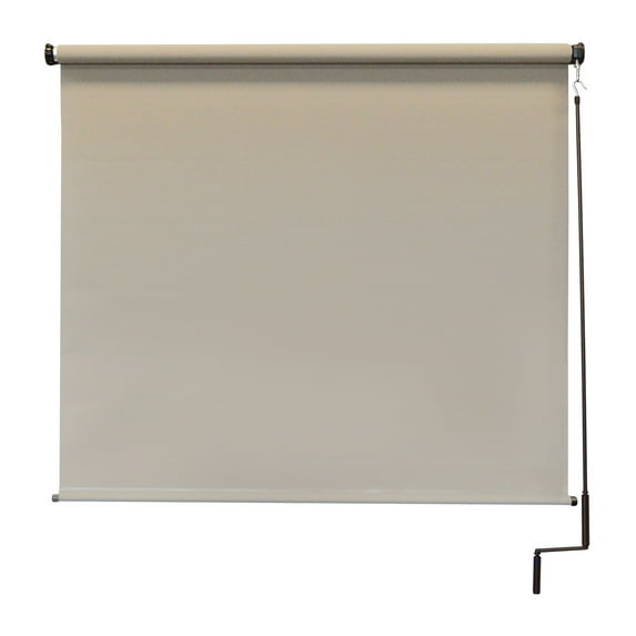 Keystone Fabrics Premium Outdoor Roller Patio Sun Shade 10ft Wide (Tan)
