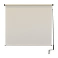 thumbnail image 1 of Keystone Fabrics Premium Outdoor Roller Patio Sun Shade 8ft Wide (Cream), 1 of 10