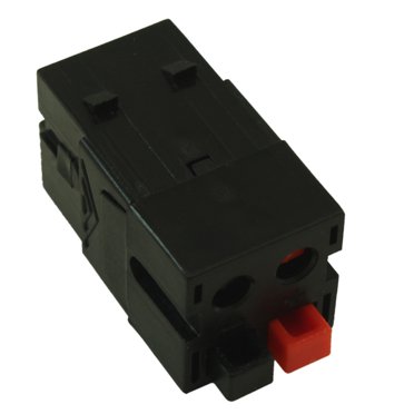 My Cable Mart Dual Speaker Keystone Jack Insert - Spring Clips, 14-30AWG, White