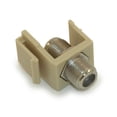 thumbnail image 1 of Keystone Jack Insert/Coupler Type: Coax F-Type / RG-6 or RG-59, Ivory, 1 of 2