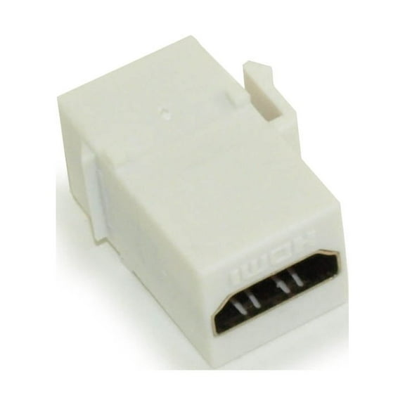 Keystone Jack Insert/Coupler Type - HDMI, Gold Plated, Female/Female, White