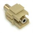thumbnail image 1 of Keystone Jack Insert/Coupler Type: Stereo 3.5mm Audio, Coupler Type, Ivory, 1 of 2