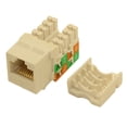 thumbnail image 1 of Keystone Jack Insert/Punch-down SLIM - Cat 5E RJ45 Networking, White, 1 of 2