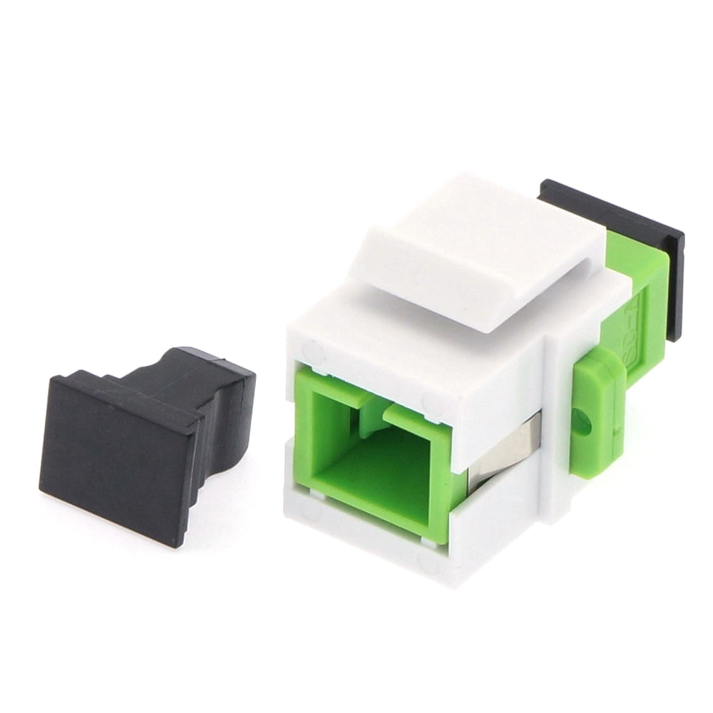 Keystone Jack SC/APC Singlemode Simplex Green (2 Pack) - Walmart.com