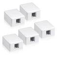 VCELINK Keystone Jack Surface Mount Box 1Port for UTP Cat6/Cat5e/Cat5
