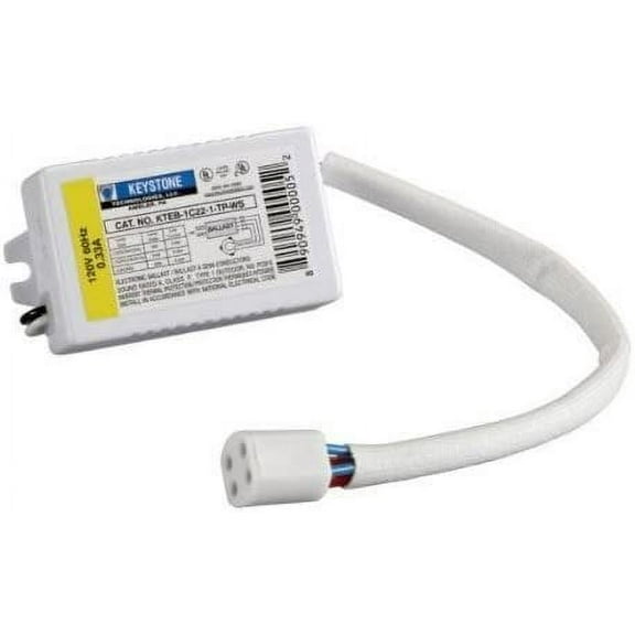 Keystone KTEB-1C22-1-TP-WS Circline Electronic Electronic Ballast 1 Lite 22W Small case With Sockets - 120V by Keystone Technologies