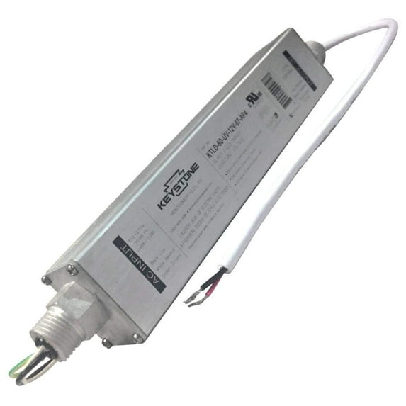Keystone 00972 - 60 watt 120/277 volt 50/60 Hz Constant Voltage LED Driver (KTLD-60-UV-12V-67-AP4)