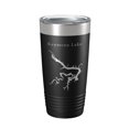 thumbnail image 1 of Keystone Lake Map Tumbler Travel Mug Insulated Laser Engraved Coffee Cup Oklahoma 20 oz Black, 1 of 5