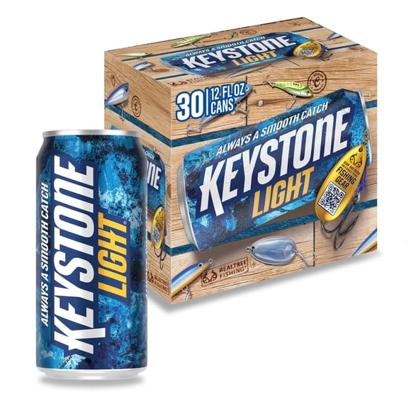 Keystone Light American Beer, 30 Pack, 12 fl oz Aluminum Cans, 4.1% ABV
